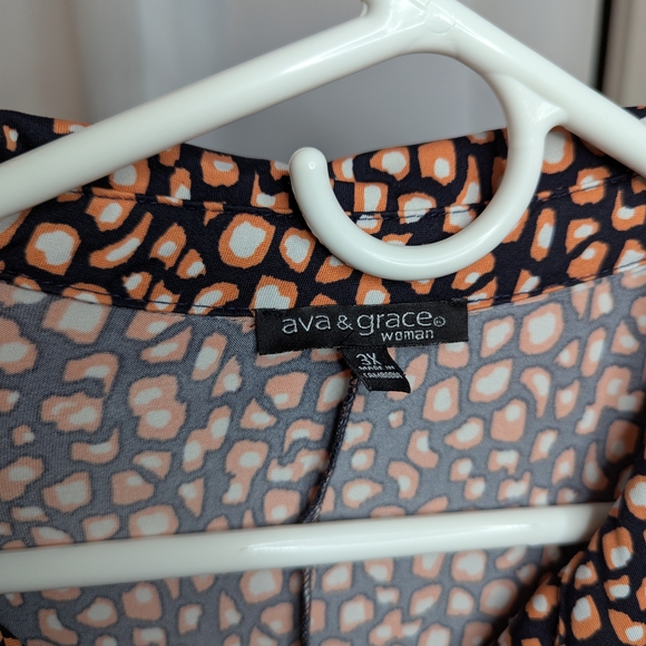 Ava & Grace Black and Tan Sleeveless Dress - Picture 4 of 11